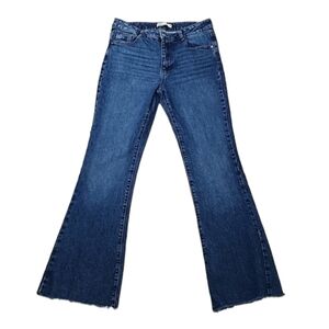 Zara flare raw hem jeans size 10